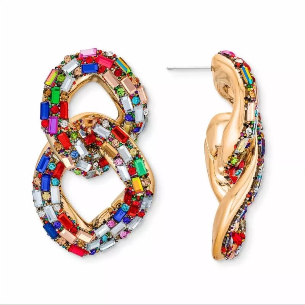 Rocksbox Perry Street Eliana Statement Curb Drop Earrings